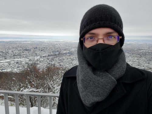 Cristian Dávila at the Mount Moiwa Observation Deck Sapporo Hokkaido Japan 2022